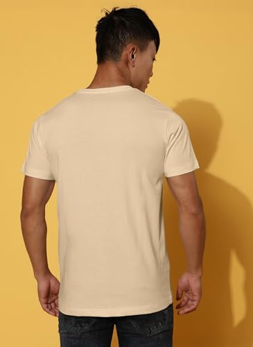 Image of Veirdo Men's Trendy Graphic Regular Fit T-Shirt Combo Pack of 2 | Casual Pure Cotton Round Neck Tees | Stylish Fashion Tops for Everyday Wear | Sizes: S to XXL