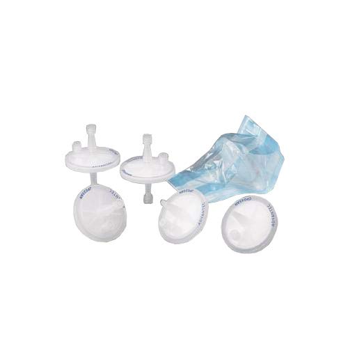 Advantec MFS 13CP020AS Disposable Syringe Filter Unit, Cellulose Acetate, Sterile, 13 mm Diameter (Pack of 100)