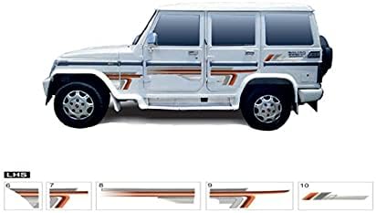 Sticker & Decal for Car |Decal for Bolero | (Multicolor) (Bolero ZLX)