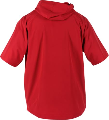 Image of Rawlings | Colorsync Short Sleeve Hooded Cage Jacket | Adult XXX-Large | Scarlet