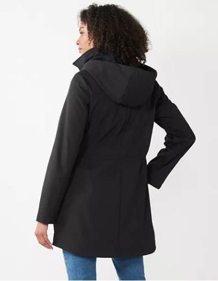 Nine West womens Softshell Jacket With Removeable Hood