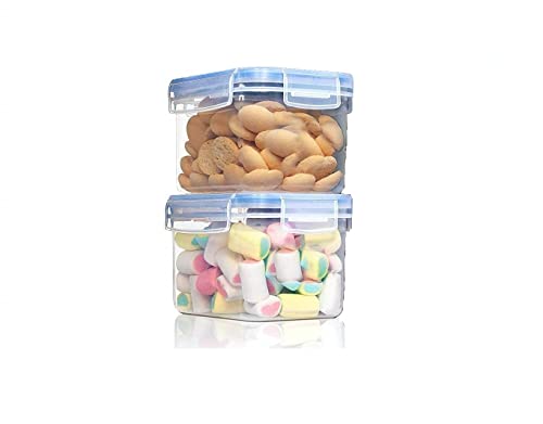 Image of Antorn Airtight Storage Container, BPA Free Dry Food Containers for Fridge, Airtight Plastic Storage Container (800ml,Pack of 2)