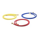 Genaue und präzise Messgeräte, Digitales Verteilermessgerät for Kälte- und Kältemittelmessgeräte mit 2 Klemmsonden (Color : 3pcs Hoses 1.5m, Size : 0)