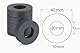 Ferrit Magnete Ringmagnete 40 x 20 x 10 mm 5 Stück Keramik Magnet mit Loch unbeschichtet Schwarz Starke Magnetring Große Industriemagnete Hartferrit Lochmagnete für Handwerk DIY