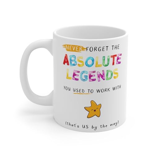 MugsByAly Funny Farewell Mug - Never Forget The Absolute Legends You Used to Work with