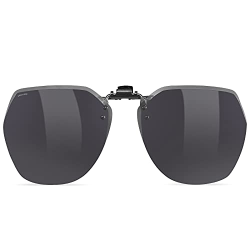 Image of Flip-Up Clip-On Polarized Sunglasses, UV Protection