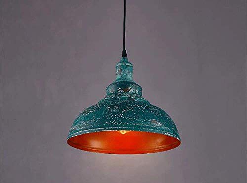 Lámpara de techo exterior para iluminar porches oscuros con estilo retro verde