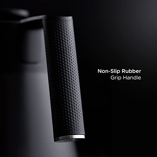 SAKI Baristan Electric Gooseneck Kettle with Precise Temperature Control, Pour Over Coffee Kettle & Tea Kettle, Stainless Steel, 1200W Quick Heating, 1 Liter, Matte Black