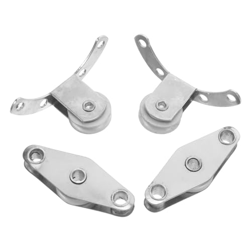 ibasenice 4 Stück Teiliges Edelstahl-schlepprolle für Gartenschirme Wetterfeste Ersatzteile für Outdoor-sonnenschirme Langlebiges Zubehör für Reibungslosen und Geräuscharmen Betrieb im