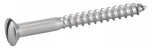 ACTON Vis à bois tête fraisée bombée fendue - Inox A2 4x25 mm - Boîte de 200 - Vis, pointes, boulons