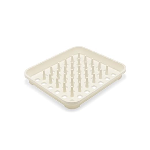Addis Dish Drying Rack In Linen, 38 x 33.5 x 5 cm