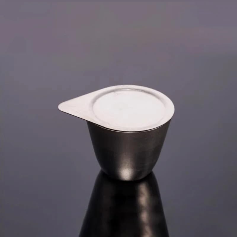 Crisol de níquel de 30 ml y 50 ml for resistencia a altas temperaturas y álcalis - Grado de laboratorio(30ml)