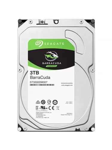 PH@修理交换用Seagate BarraCuda 3.5インチ 3TB 内蔵ハードディスク HDD 2年保証 6Gb/s 256MB 5400rpm ST3000DM007