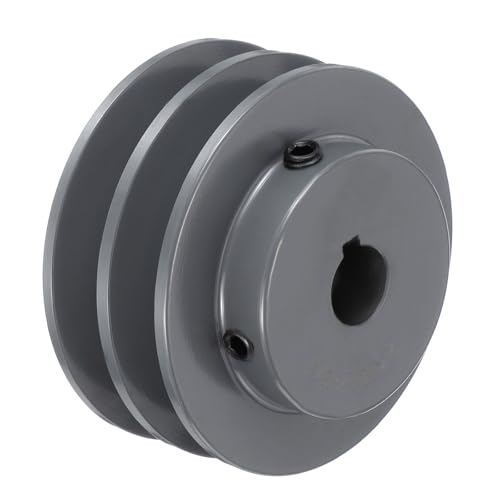 Poulie à courroie trapézoïdale 5/8" Alésage 2AK32 double rainure en fonte de 3,25"