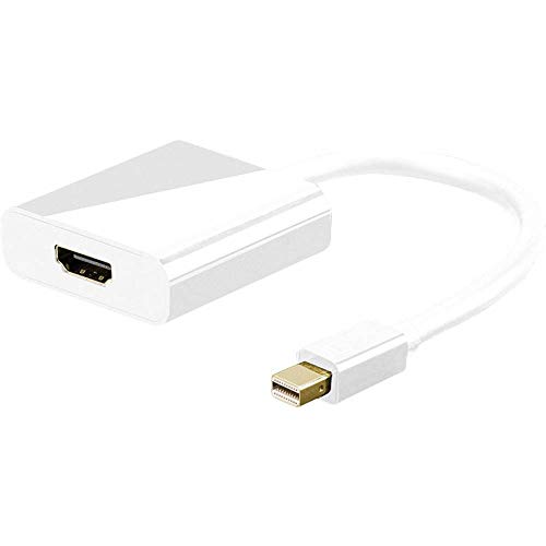 Goobay 67880 Câble Adaptateur Mini DisplayPort/HDMI 1.2, Doré, 0.10 m Longueur de Câble