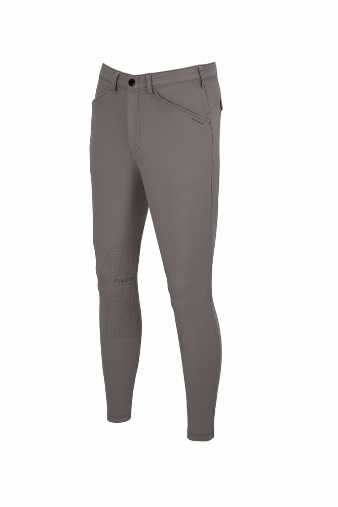 Pikeur New Rodrigo Pantalon d'équitation pour homme avec genoux Gris acier