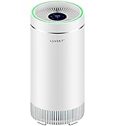 LLIVEKIT Luftreiniger mit HEPA Filter, 3 in 1 Air Purifier, entfernt 99,97% Partikel, CADR 320m³/...