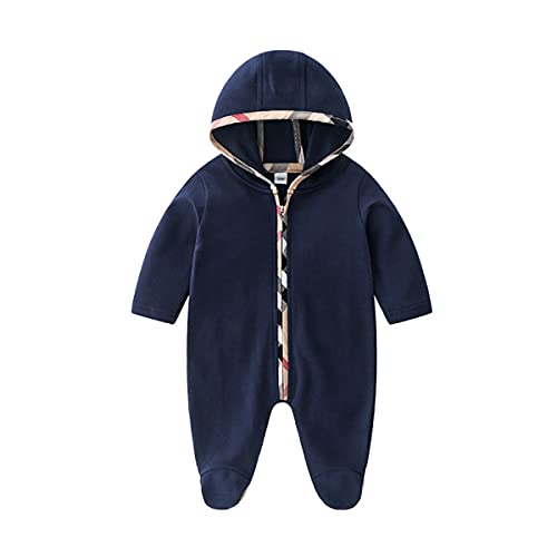Unisex Toddler Baby Boy Romper Jumpsuit Cotton Long Sleeve Newborn Baby Boy Bodysuit One-Piece Overalls