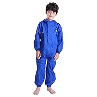 Kids Toddler Rain Suit Waterproof Coverall Unisex One Piece Rainsuit Muddy Buddy Jumpsuit M-4XL Size 2-14 Years