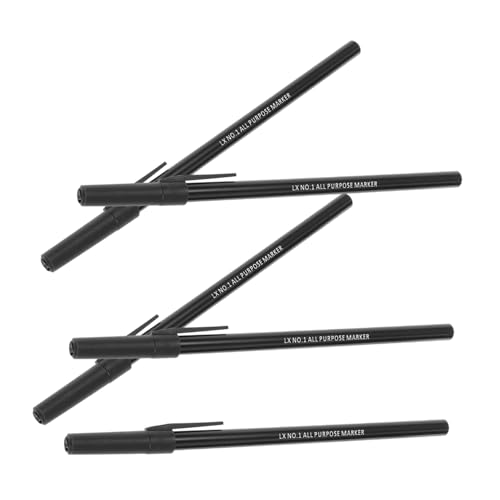 Alipis 5 piezas Bolígrafos para Etiquetar Ropa Resistentes al Agua Tinta Estable sin Manchas para Lavandería y Uso Múltiple Hogar Oficina y Taller