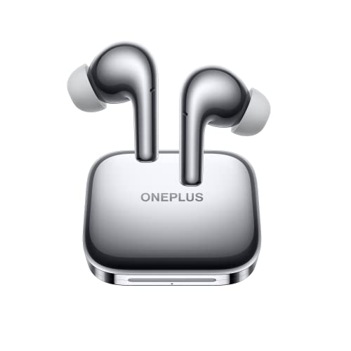 Image of OnePlus Buds Pro Wireless Earbuds| with Charging Case |IP55 | Smart Adaptive Noise Cancellation Sound | Silver (E503A)