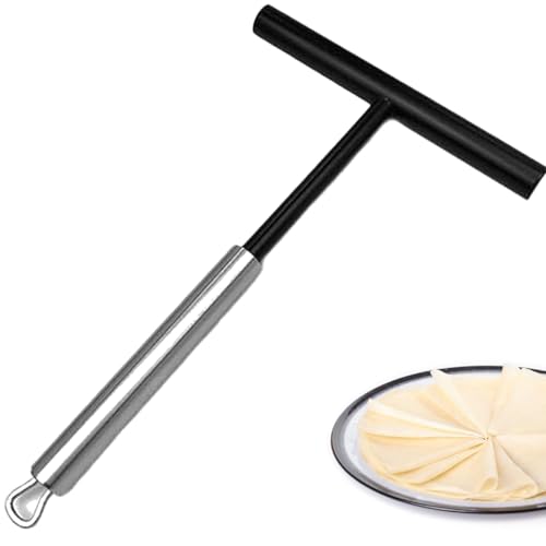 leersao Crepes Verteiler 19.5 cm,1 Stück Hochwertiger Crepes Maker Zubehör Teigverteiler Zuhause Küche Kochen Backwerkzeuge für Pfannkuchen Crepeteig Oder Palatschinken,Spülmaschinengeeignet