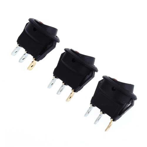 Interrupteur à bascule LED de couleur SPST étanche pour circuit 12V auto camion - 4