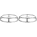Housoutil 2 Pcs Anneau de Wok en Acier Inoxydable pour Poêle à Gaz Wok Stand Wok Anneau pour Poêle Électrique Rack Poêle en Fer