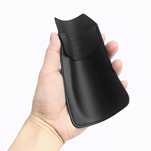 2Pcs Leather Pocket Protector Pen Holder Pouch For Lab Coats Shirts Pants， Multi-Purpose Pen Pocket Holds Pens And Pencils Pointers Notes（Black &Brown) #TOP6