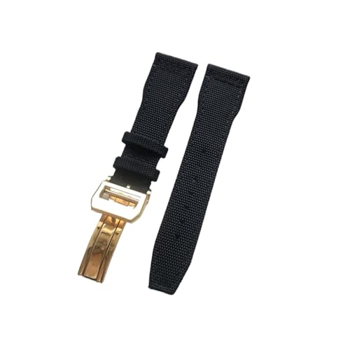 Bracelet de montre interchangeable en cuir véritable vert 21mm