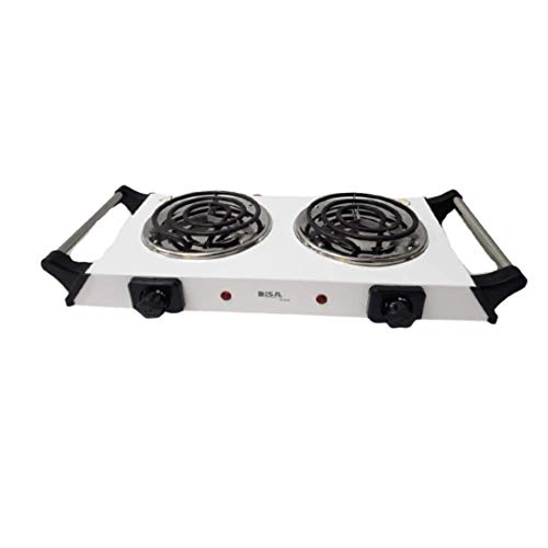 Opiniones y reviews de Parrilla Disa los preferidos por los clientes. 38 DISA HOME, Parrilla Eléctrica de Mesa, 2 Quemadores con Asa (Blanco)