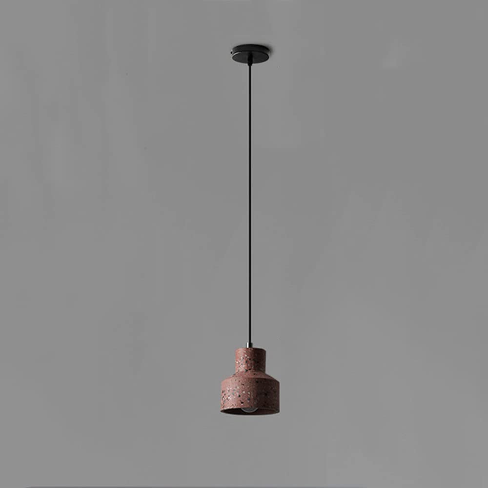 Lampe de chevet suspension industrielle ciment terrazzo verre luminaire chambre chic