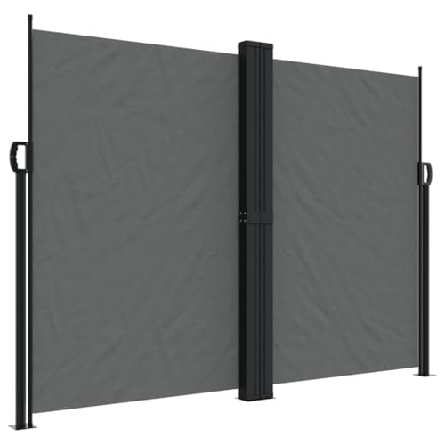 Auvent latéral rétractable anthracite 180x1200 cm aux finitions soignées