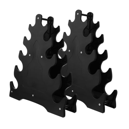 GALPADA 2Pcs Dumbbell Storage Rack Heavy Duty Organizer Stand Wear Resistant Design for Home Gym Compact Multi Dumbbell Holder Stylish and Durable