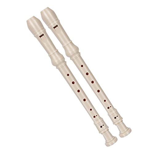 HOOTNEE 2pcs Soprano Recorder Resin Kids Adults 8 Holes for Sopranos Safe Melodious