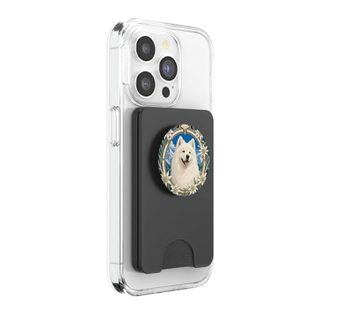 PopSockets PopWallet Samoyedo Art Nouveau para iPhone con MagSafe 4