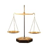 LOL-FUN ディスプレイトレイセンターピーススタンドジュエリー収納バランススケールメタル天秤座天秤座ジュエリーディスプレイ時計ネックレスブレスレット, 39cm×23cm