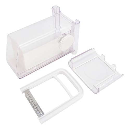 ZASCHMOY Este Cortador de Queso y Recipiente de Almacenamiento Multifuncional de ABS Viene con una Hoja de Acero Inoxidable y Es Adecuado para Usar con Cortadores Ralladores de Queso en Cocinas