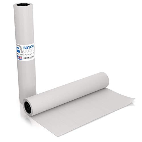 White Kraft Butcher Paper Roll - Long 24 Inch x 175 Feet 2100 Inch - Food Grade White Wrapping Paper for Smoking Meat of All Varieties – Unwaxed and Uncoated – Made in USA