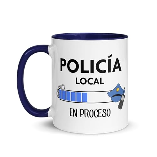 Kembilove Taza cerámica policia local - tazas de cafe - tazas originales para regalar -...