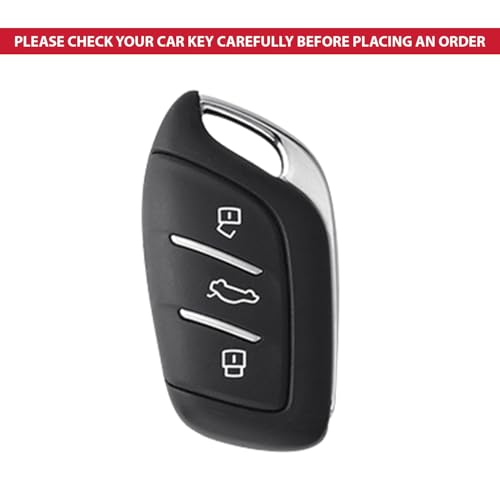 Image of BKN Luxury Metal Silicon Transformer Waterproof Car Key Cover with Keychain & Full Protection Compatible with MG ZS EV Electric | Astor | 3 Button Smart Car Key Cover Shell