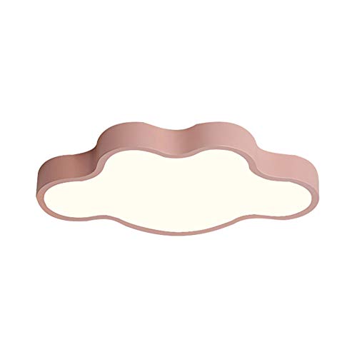 Plafonnier LED Nuage Style Nordique Macaron Rose 50cm - 2