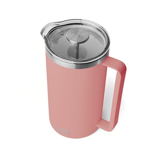 YETI Rambler 64 oz. French Press Coffee Maker Sandstone Pink
