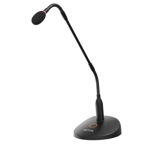 Image of BOYA BY-GM18C Desktop Gooseneck Condenser Microphone with Base for Lecture
