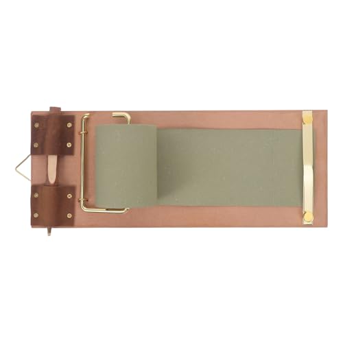 Support mural pour rouleau de papier vintage Operitacx avec bloc-notes en bois cuisine