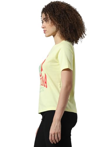 Image of ONLY Women's Cotton Regular Fit T-Shirt