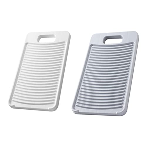 Gooffy 2Pcs Washing Washboard Hand Washing Board Household Wash Board Plastic Scrubbing Washboard Laundry Supply Washboard #TOP2