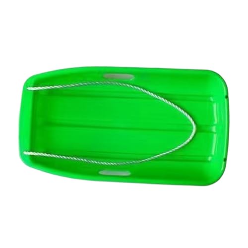 rockible Snow Sled for Adults Sand Board Sleigh with Pull Rope and Handles Winter Snow Toy Downhill Sprinter Sleds for Holiday Outdoor, Green