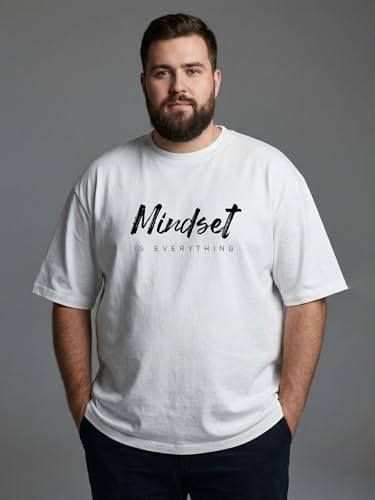 Image of XENOVAURBAN Mens Plus Size Cotton T-Shirt Combo | Combo Pack of 2 Unisex Fit Plus Size Printed Tshirts