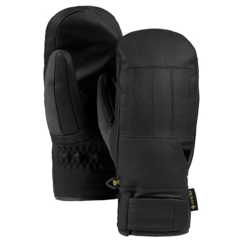 Mouffles de ski Gore-tex Burton étanches en cuir noir homme XL